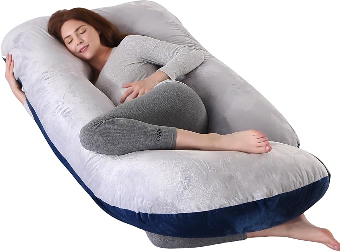 ALLOPERA Pregnancy Pillow, Full Body Maternity Pillow 57 inch, by Unknown