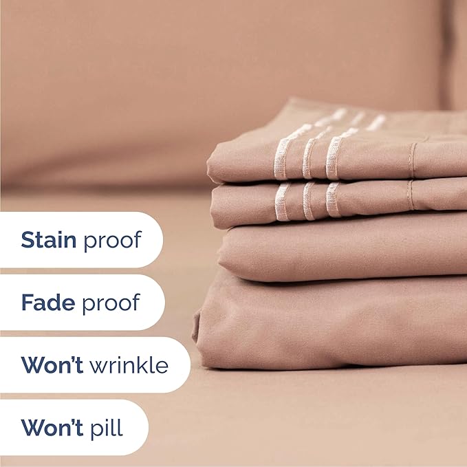 Queen Size 4 Piece Sheet Set - Image 5