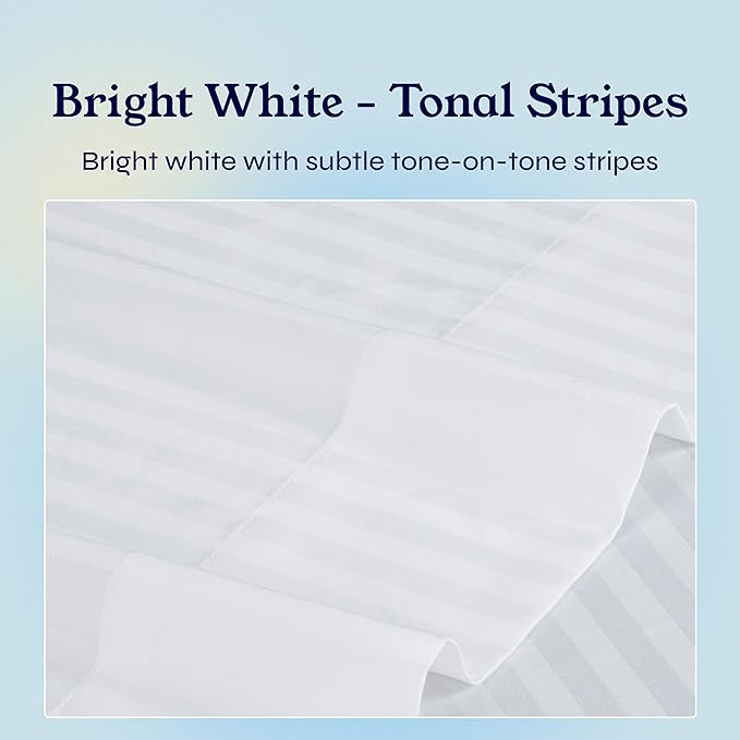 California Design Den Soft 100% Cotton Twin Sheet Set, 400 Thread Count Good - Image 5