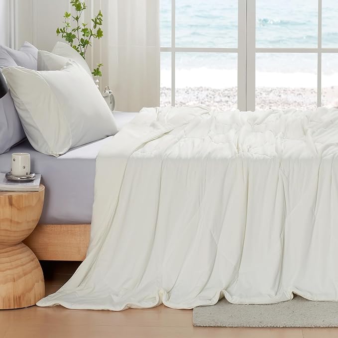 Cozy Bliss Cooling Comforter California King Size, Oversized Cooling Blanket - Image 9