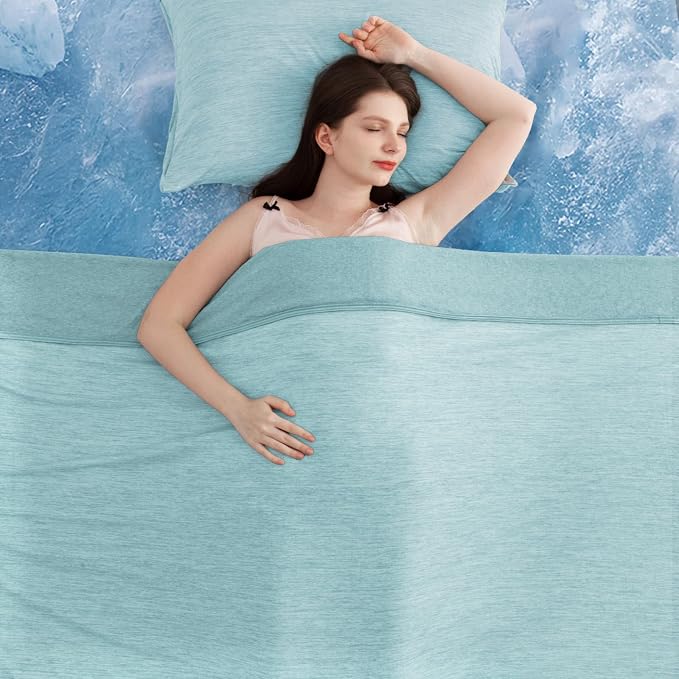 Elegear Revolutionary Cooling Blanket Queen Absorbs Heat to Keep Body Cool by Elegear