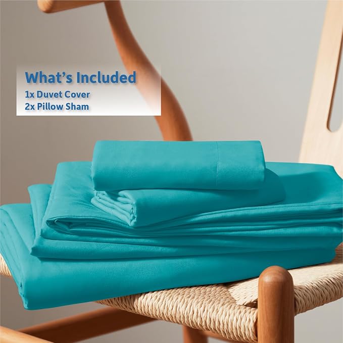 Nestl Teal Duvet Cover King Size - Image 9