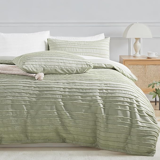 NEXHOME PRO Twin Duvet Cover, 2 Pieces Boho Tufted Duvet Cover Set, Soft and by NEXHOMEPRO