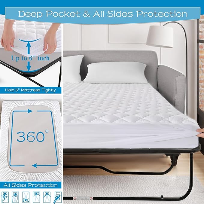 GRT Waterproof Sofa Bed Mattress Pad - Image 4