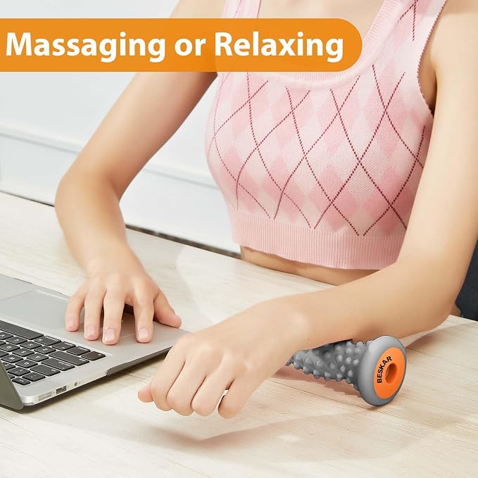 BESKAR Foot Massager Roller for Plantar Fasciitis Relief, Portable Feet Roller - Image 6