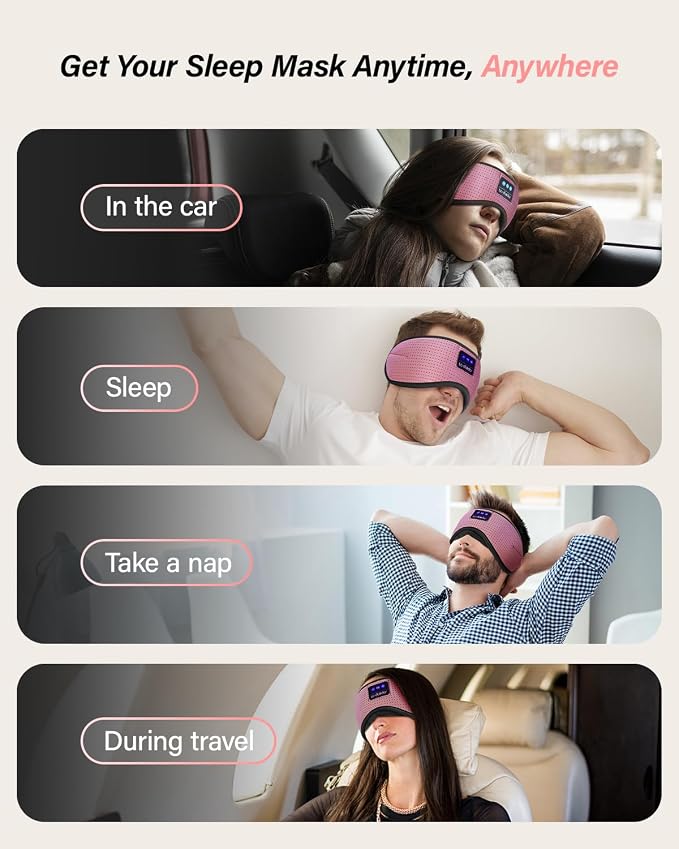 LC-dolida Sleep Headphones, Sleep Mask - Image 8