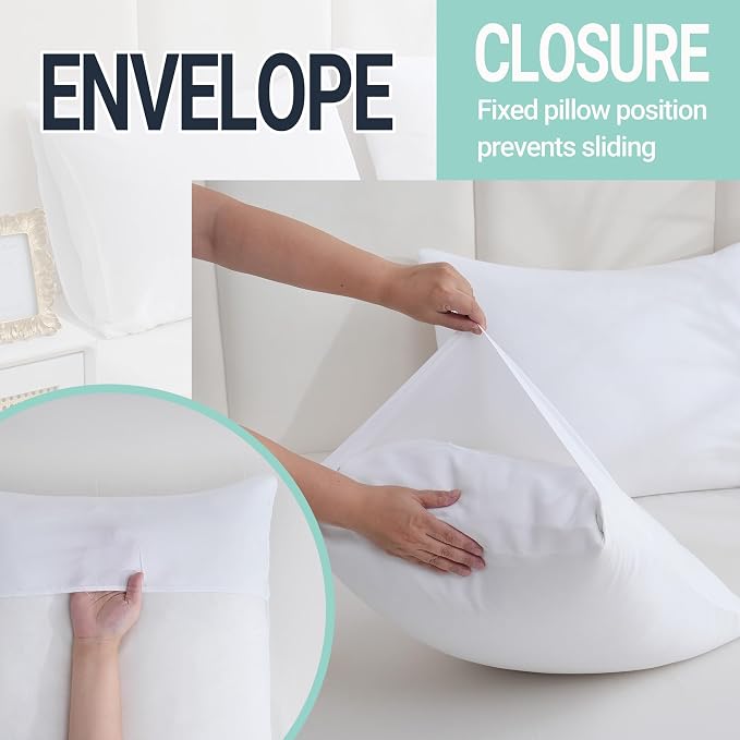 ZPECC Pillow Cases Standard Size Set of 12, 20x26 Envelope Closure Pillowcases - Image 5