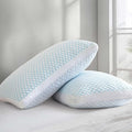 Ankwos Shredded Memory Foam Cooling Soft Bamboo Viscose Pillows Queen Size Set by Ankwos