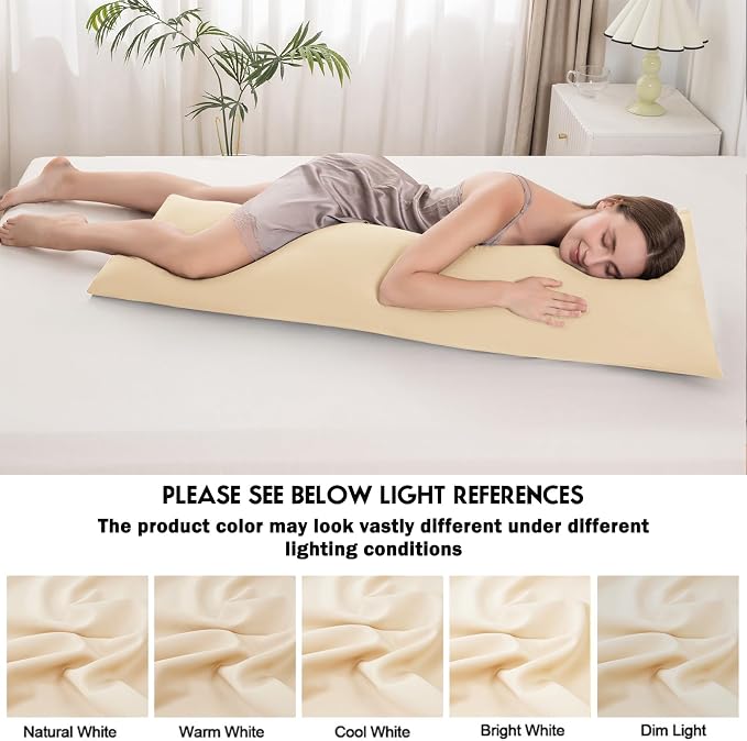 Body Pillowcase with Zipper Cooling Viscose from Bamboo Zippered Pillowcases - Image 6