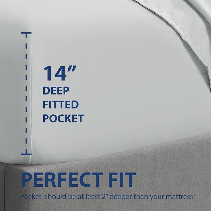 Cathay Home Twin Fitted Sheet - Image 3