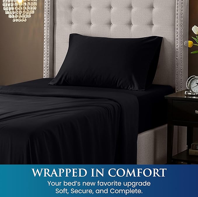 Utopia Bedding Twin Size 3 Piece Sheet Set - Image 4