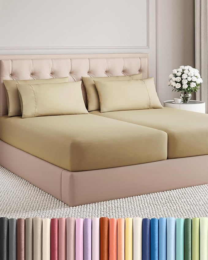 Split King 7 Piece Sheet Set by CGKUnlimited