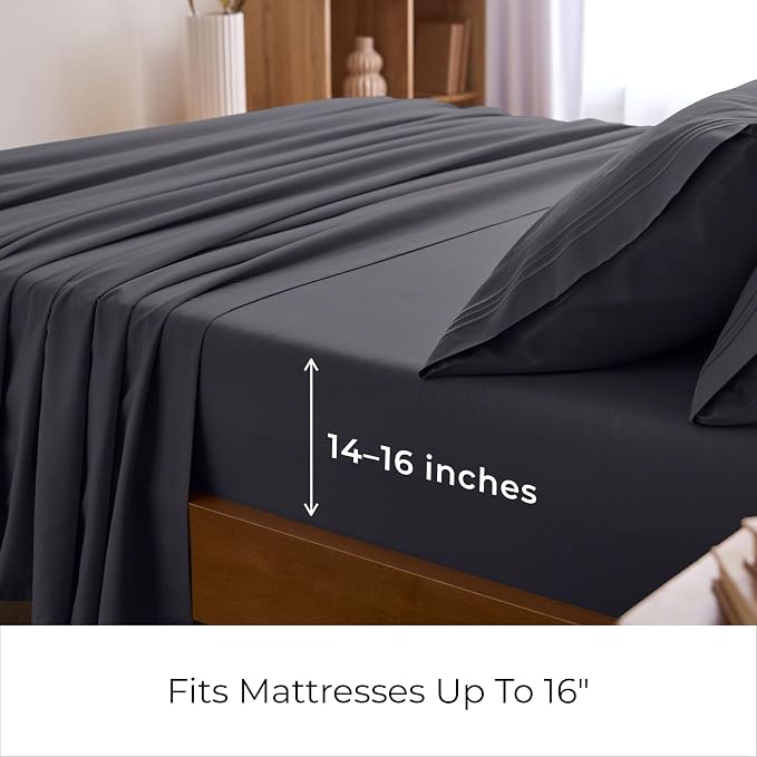 Mellanni Split King Sheets Set - Image 5