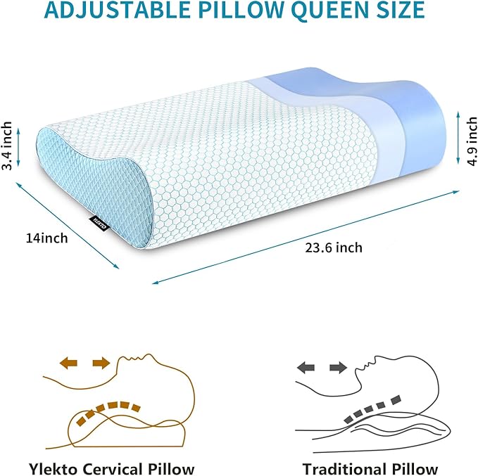Memory Foam Pillows Neck Pillow Bed Pillow - Image 3