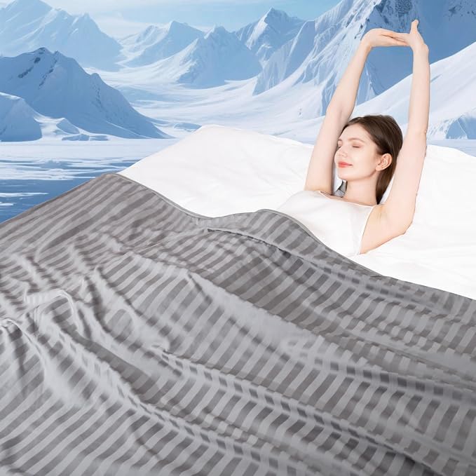 Elegear Revolutionary Cooling Blanket Queen, Absorbs Heat to Keep Body Cool by Elegear