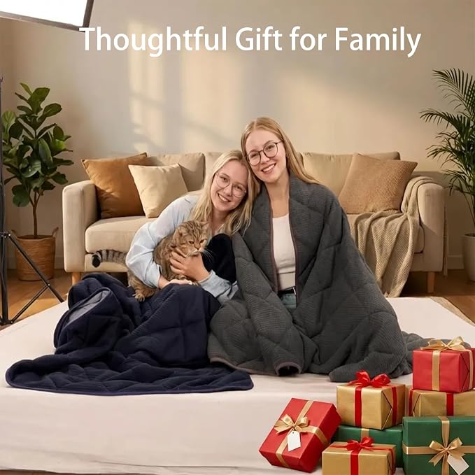ZonLi 15lbs Weighted Blanket for Adults Sleeping, Double-Sided All Season - Image 8