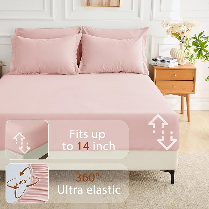 MUXHOMO 7 Pieces Queen Comforter Set, Soft Bed in a Bag Queen Size, All Season - Image 6