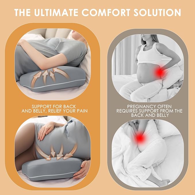 Chilling Home Portable Pregnancy Pillow Memory Foam – Maternity Body Pillow - Image 3
