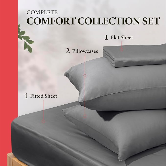 100% Egyptian Cotton California King Bed Sheet Set - Image 3