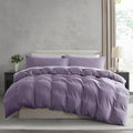Nestl Grayish Purple Duvet Cover King Size by Nestl