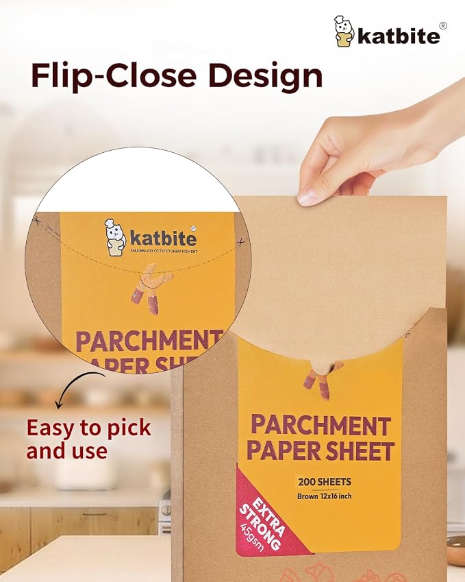 Katbite 200Pcs 12x16 In Unbleached Parchment Paper - Image 4