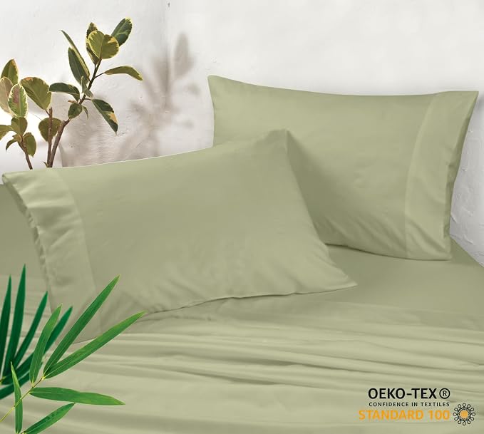 Royale Linens Cooling Pillow Cases King Size Set of 2-100% Rayon Derived from - Image 3