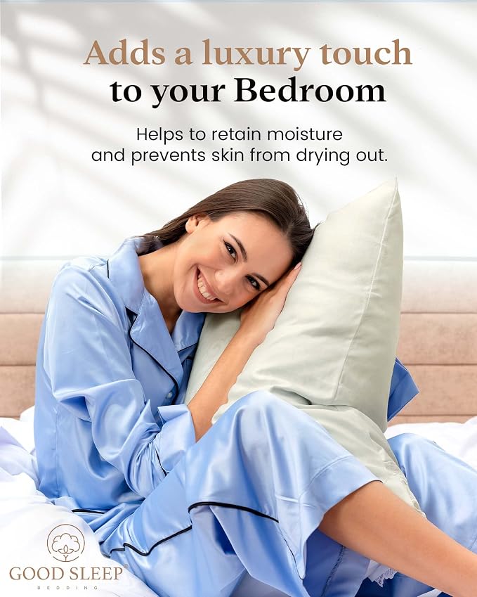 Set of 4 Pillow Cases Queen Standard, 800 TC 100% Egyptian Cotton, Silky Soft - Image 4