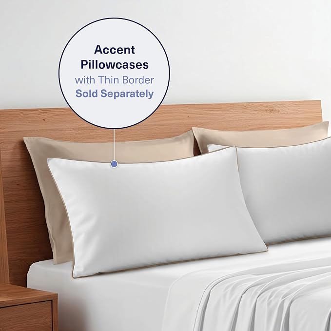 Kickoff Viscose Bamboo Pillowcase, 100% Organic Hidden Zippered Viscose Bamboo - Image 9