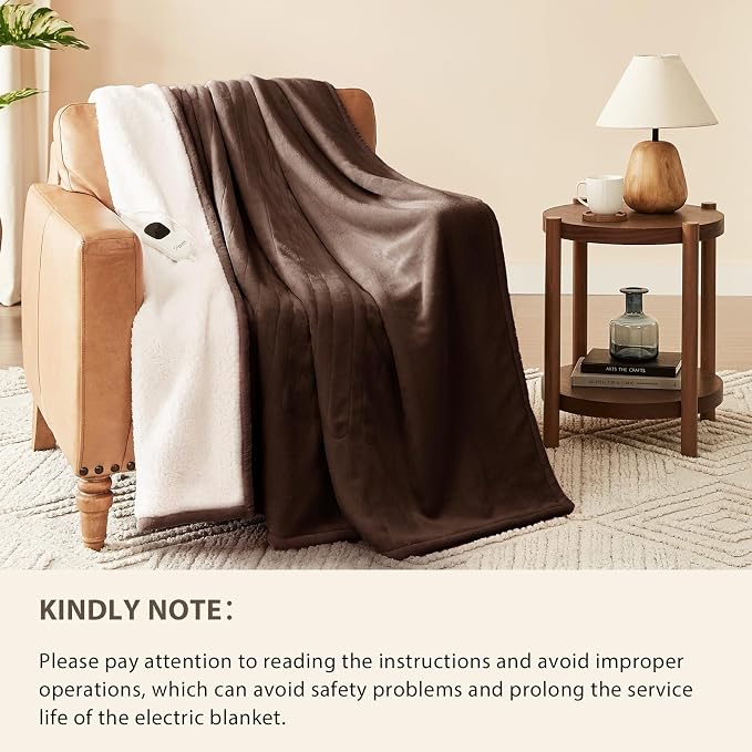 Homemate Electric Heated Blanket Twin Size - Image 6