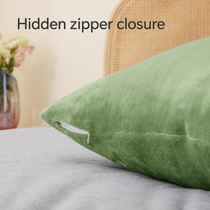 BEDELITE Flannel Pillow Cases Queen Size Set of 2, Super Soft Fleece Pillowcases - Image 6