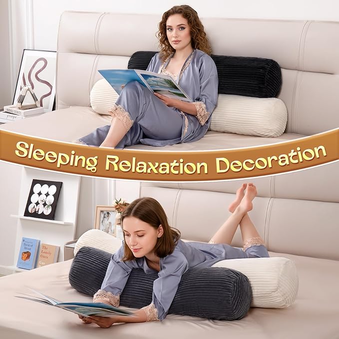 1 MIDDLE ONE Body Pillow for Adults, Long Bolster Pillow for Bed, Decorative - Image 6