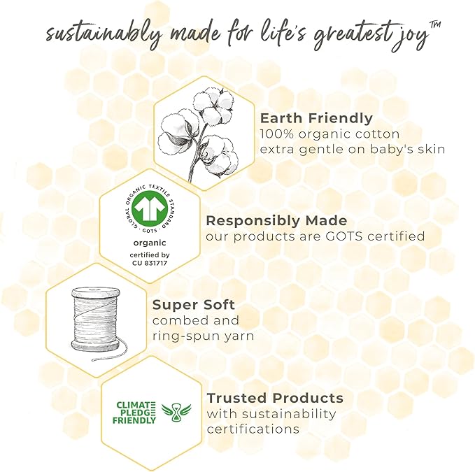 Burt's Bees Baby Essential Organic Cotton Fitted Crib Sheet, Breathable - Image 5