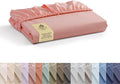 Linen Home 100% Cotton Percale Weave Fitted Sheet, Twin Size, English Rose by LINENHOME