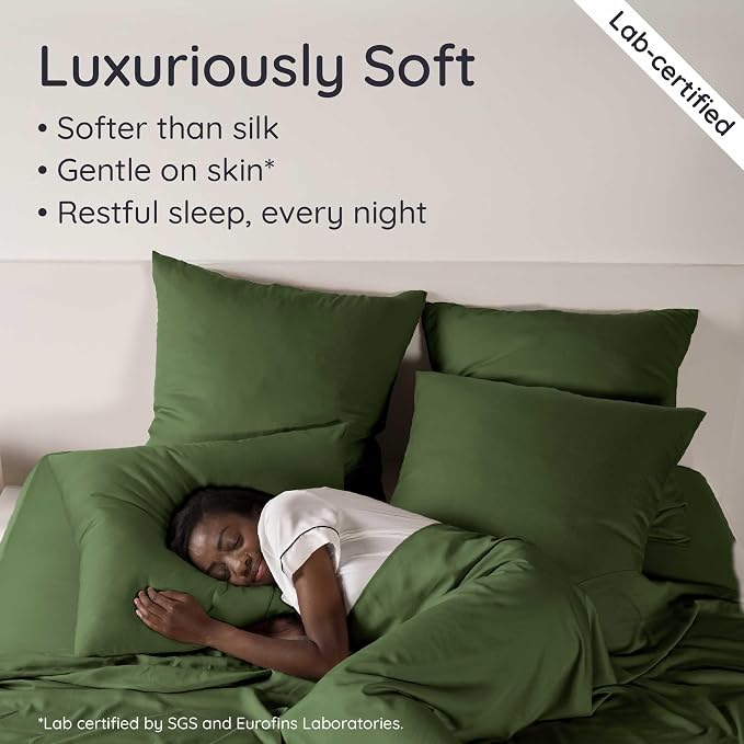 Bambaw 100% Viscose Derived from Bamboo Sheets King Size Set – 6pcs Set of - Image 4