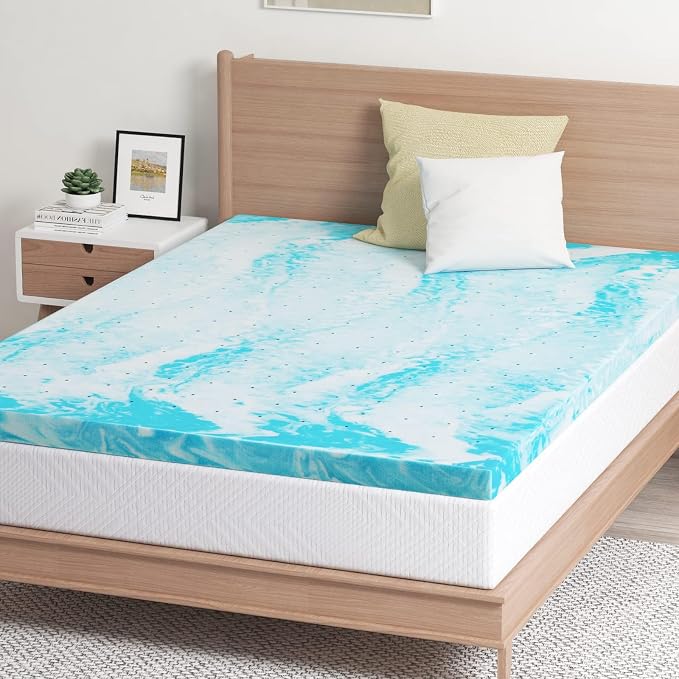 EGO Topper 4 Inch Cal King Memory Foam Mattress Topper, Gel Foam Mattress Topper - Image 2