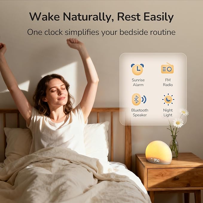 HOUSBAY Sunrise Alarm Clock Radio - Image 2