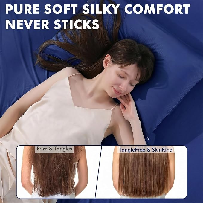 Elegear Cooling Pillow Cases for Hot Sleepers, Silky Breathable Pillowcases for - Image 6