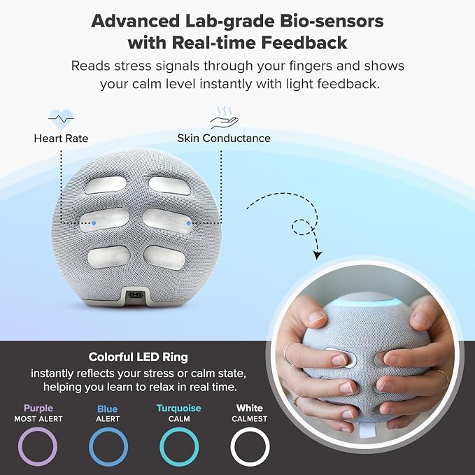 Reflect Orb: Smart tracker for better mental health. Biofeedback device to - Image 4