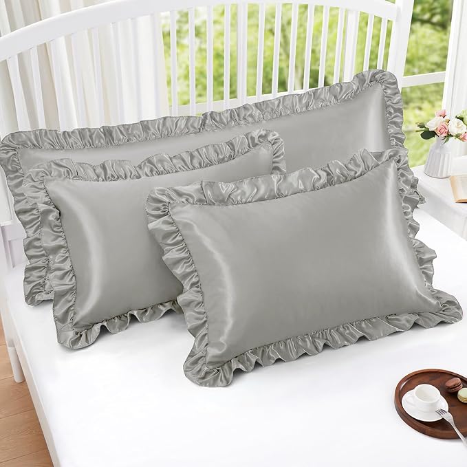 Homiest Ruffle Satin Pillowcase - Image 5