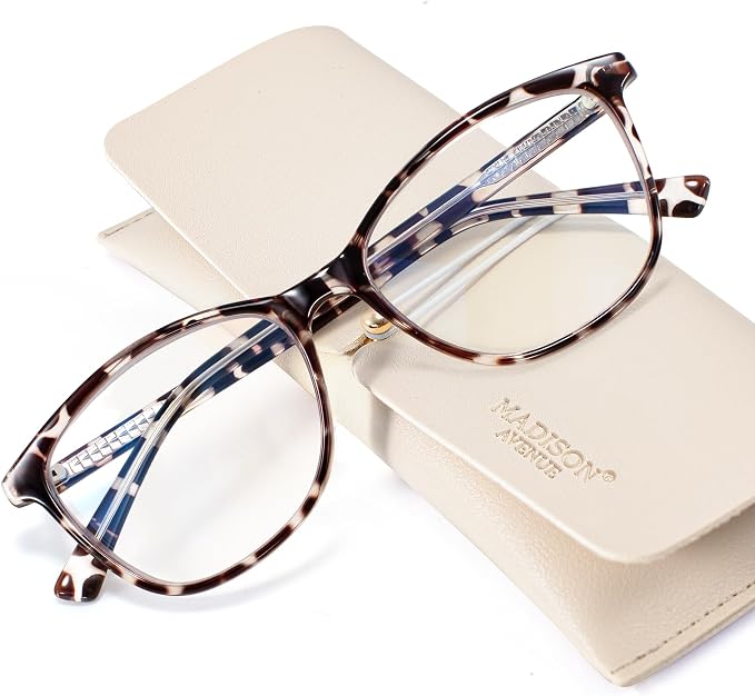 Madison Avenue TR90 Blue Light Blocking Glasses Anti Eyestrain UV Glare Blue by MadisonAvenue
