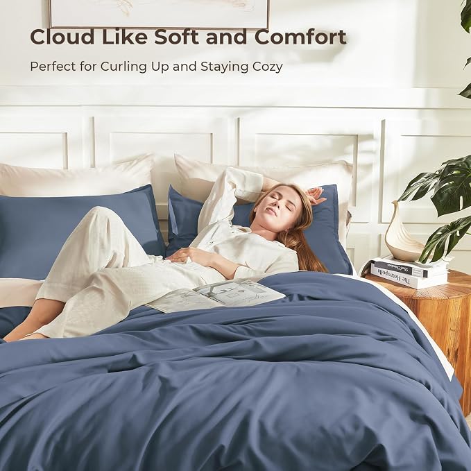 Litanika Comforters Bluish Grey California King Size, 3 Pieces Lightweight - Image 2