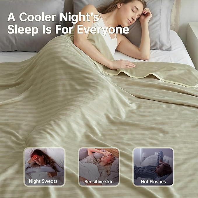 Guohaoi Cooling Throw Blanket for Hot Sleepers, Arc-Chill Q-Max >0.5 Cool Fiber - Image 6