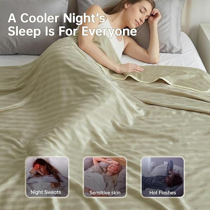 Guohaoi Cooling Blankets for Hot Sleepers, Arc-Chill Q-Max >0.5 Cool Fiber - Image 6