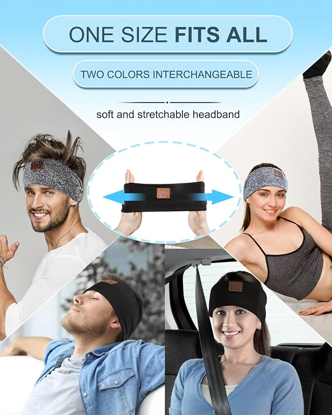2-Pack Sleeping Headphones, Headband Headphones - Image 5