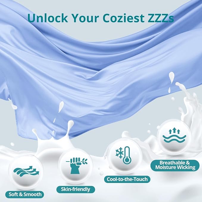 Sasttie Pregnancy Pillows for Sleeping, U Shaped Cooling Full Body Pillow - Image 5
