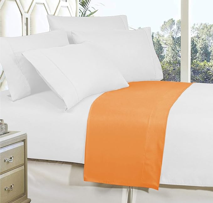 Elegant Comfort Premium Hotel Quality 1-Piece Flat Sheet, Luxury and Softest - Image 3