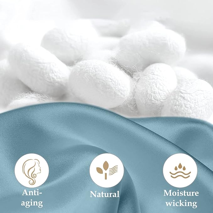 INSSL Silk Pillowcase for Women, Mulberry Silk Pillowcase for Hair and Skin and - Image 5