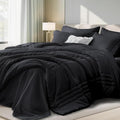 Twin XL Comforter Set Black by Velorose