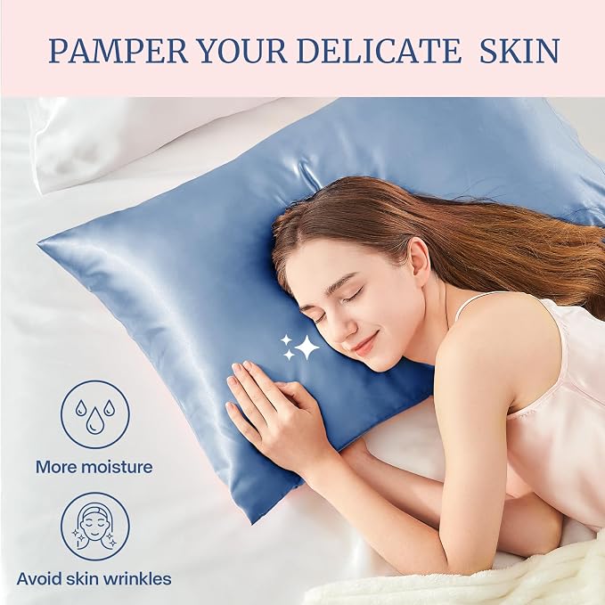 BEDELITE Satin Pillowcase for Hair and Skin, Super Soft and Cooling Similar to - Image 3