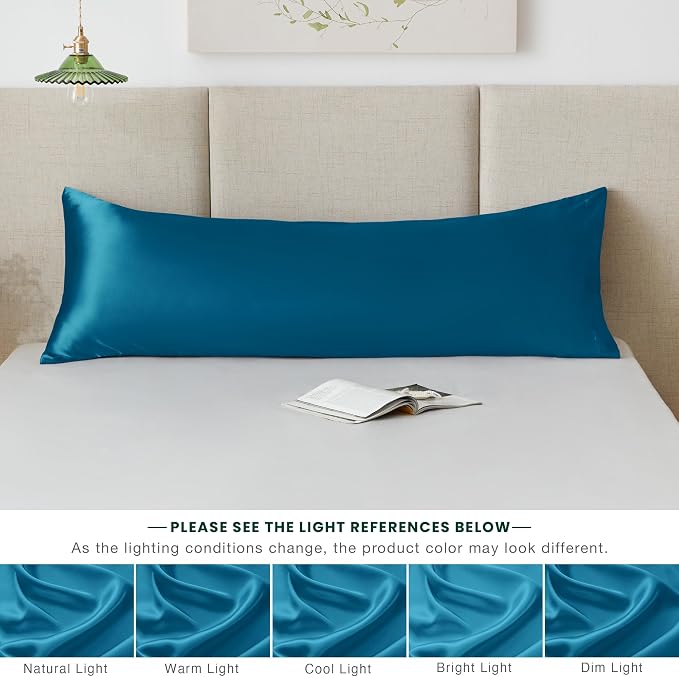 Love's cabin Satin Body Pillowcase 20x54, Cooling Pillow Cover - Image 8
